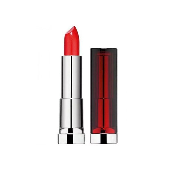 Maybelline Colour Sensational Lipstick in shade 422 Coral Tonic displayed in its lipstick bullet, featuring a creamy formula with rich color payoff and a smooth finish.