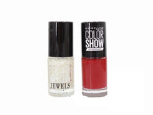 Maybelline Let It Snow Nail Polish in shade 353 Red Precious Pearl with a smooth formula and a glossy, pearl-shimmer finish.
