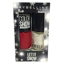 Maybelline Let It Snow Nail Polish shade 353 Red Precious Pearl delivering rich red color with a luminous pearl finish and long-lasting wear.