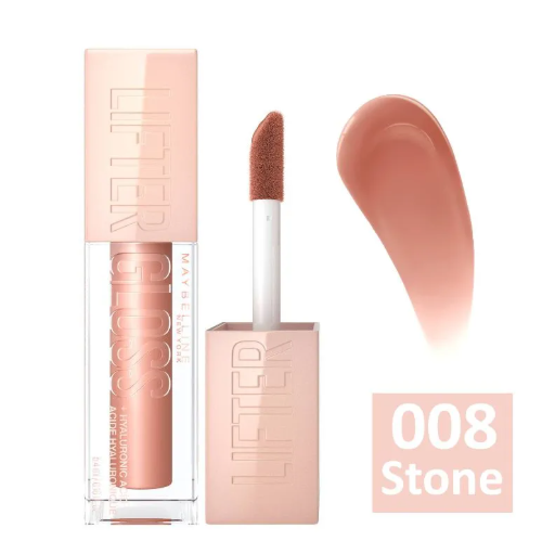 Maybelline New York Lifter Gloss + Hyaluronic Acid in shade 008 Stone.
