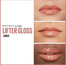 Maybelline Lifter Gloss with Hyaluronic Acid in shade 007 Amber for smooth, hydrated lips with a glossy finish.