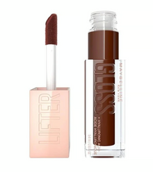 Maybelline Lifter Gloss with Hyaluronic Acid in shade 29 Toast displayed in its tube, featuring a hydrating lip gloss with a high-shine finish.