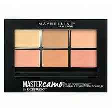 Maybelline Master Camo Correcting Concealer Palette in Medium featuring color-correcting shades to conceal discoloration and imperfections.