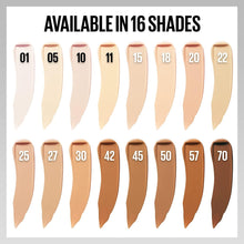 Maybelline Super Stay Active Wear 30H Foundation in Shade 22 providing full coverage with a natural-looking matte finish.