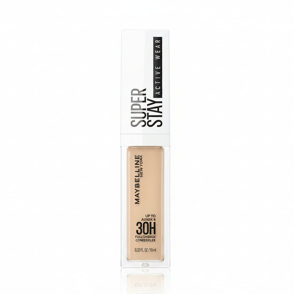 Maybelline Super Stay 30H Concealer in shade 15 Light displayed in its tube, featuring a lightweight liquid concealer with long-lasting full coverage.