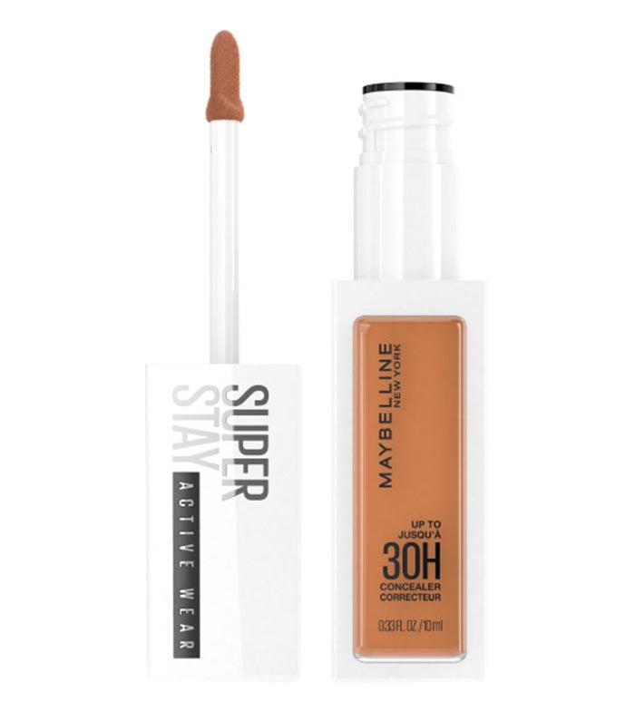 Maybelline Super Stay Active Wear Concealer in shade 45 Tan with full, long-lasting coverage and a natural matte finish.