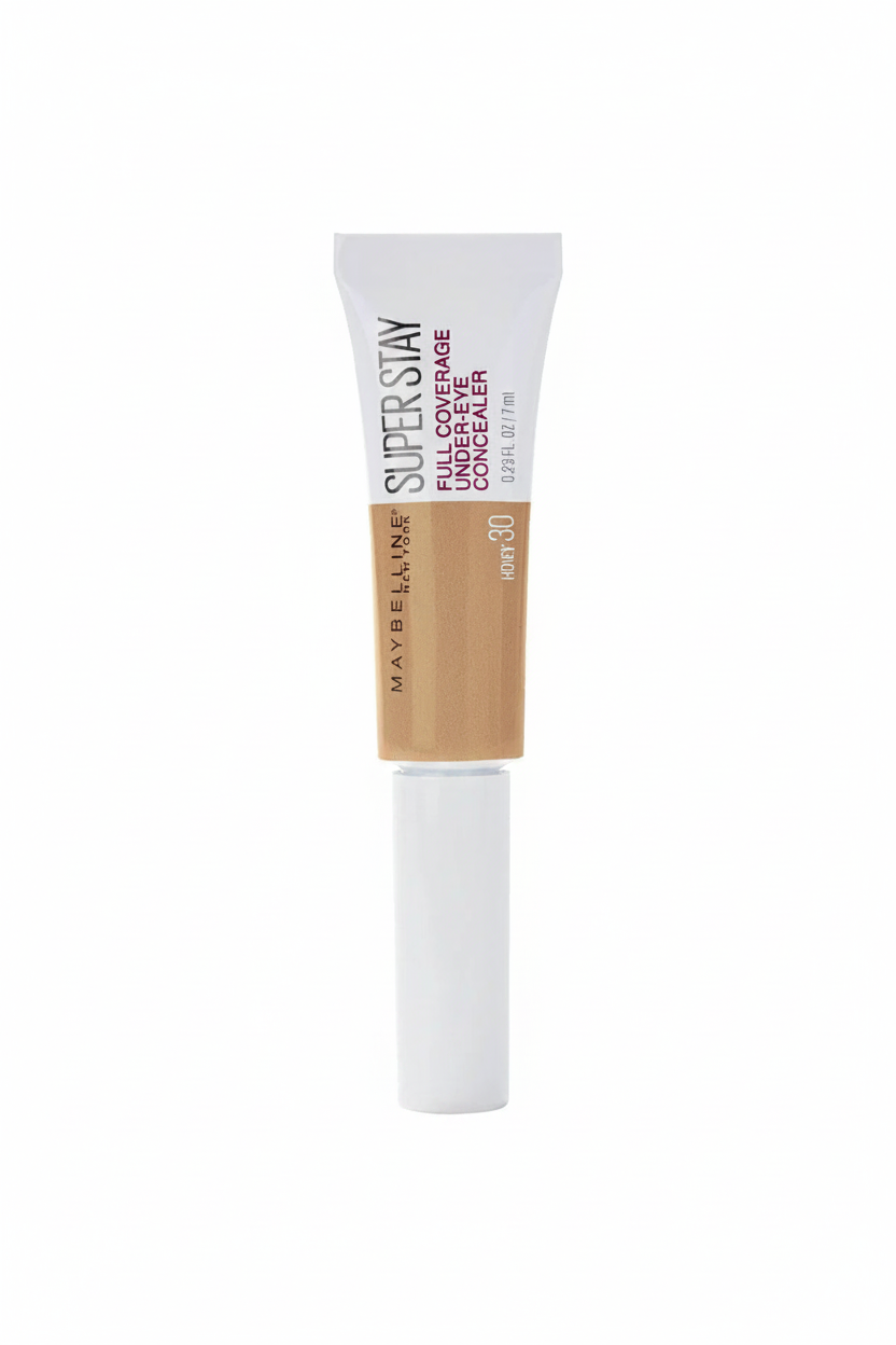 Maybelline Super Stay Full Coverage Under-Eye Concealer in shade 30 Honey with full, long-lasting coverage and a natural matte finish.