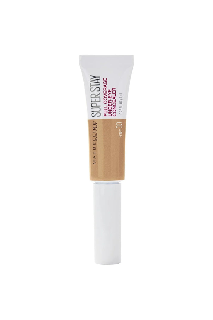 Maybelline Super Stay Full Coverage Under-Eye Concealer in shade 30 Honey with full, long-lasting coverage and a natural matte finish.