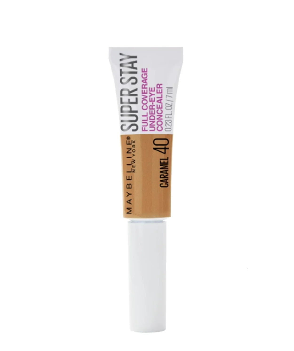 Maybelline Super Stay Full Coverage Under-Eye Concealer in shade 40 Caramel with full, long-lasting coverage and a natural matte finish.