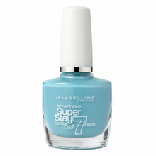 Maybelline Super Stay Nail Polish in shade 20 Uptown Blue with a long-lasting formula and a glossy, vibrant finish.