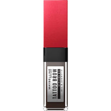 Maybelline Tattoo Brow 36H Styling Gel in 257 Medium Brown featuring a tinted brow gel with a precision spoolie for shaping, grooming, and defining brows.
