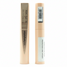 Close-up of Maybelline Total Temptation x The Gypsy Shrine Mascara in shade Black showcasing the plush mascara wand designed for smooth, even lash application.