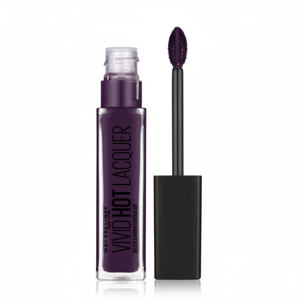 Maybelline Vivid Hot Lacquer Lip Gloss in shade 82 Say It with a high-shine lacquer formula and intense glossy color.