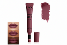 NYX Professional Makeup Powder Puff Lip Cream in 07 Moody delivering lightweight color with a blurred matte finish.