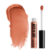 NYX Professional Makeup Away We Glow Liquid Highlighter 05 Rose Quartz featuring a blendable liquid formula for a luminous glow.