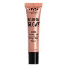 NYX Born To Glow Liquid Illuminator in Gleam with a lightweight formula and radiant luminous finish.