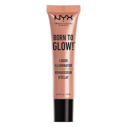NYX Born To Glow Liquid Illuminator in Gleam with a lightweight formula and radiant luminous finish.