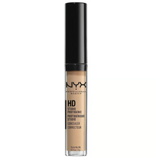 NYX HD Studio Photogenic Concealer in shade 05 Medium shown with the applicator removed, highlighting its smooth liquid formula and precision doe-foot applicator.