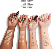 Swatch of NYX HD Studio Photogenic Concealer in shade 05 Medium showcasing its medium beige tone, creamy texture, and buildable coverage.