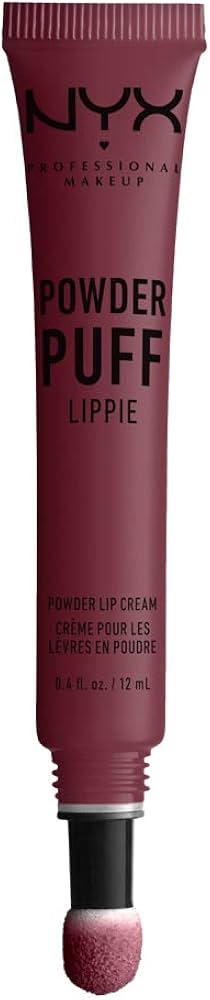 NYX Powder Puff Lip Cream 07 Moody featuring a cushion applicator and smooth, velvety color.