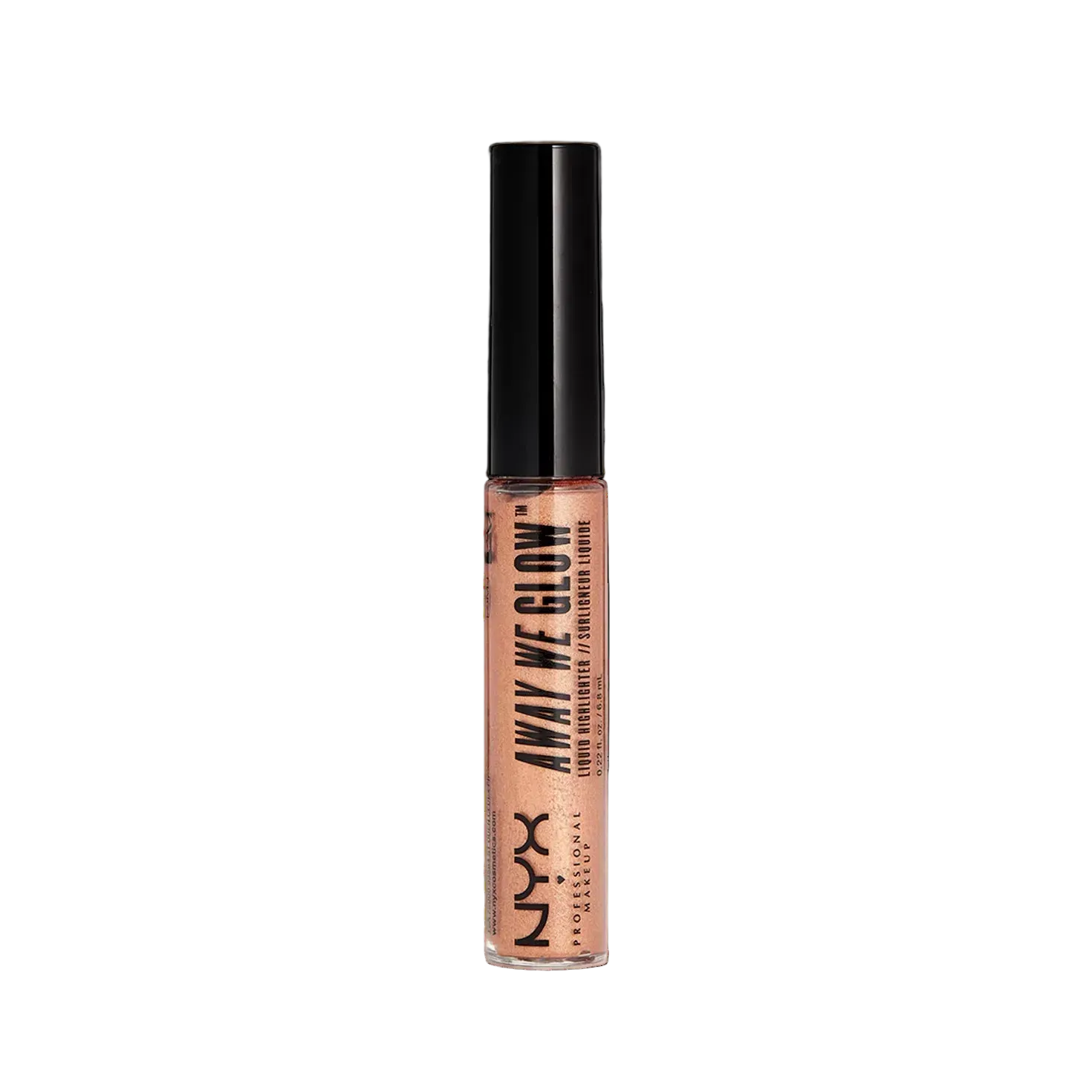 NYX Professional Makeup Away We Glow Liquid Highlighter in shade 07 Gold Rush with a lightweight formula and radiant golden finish.