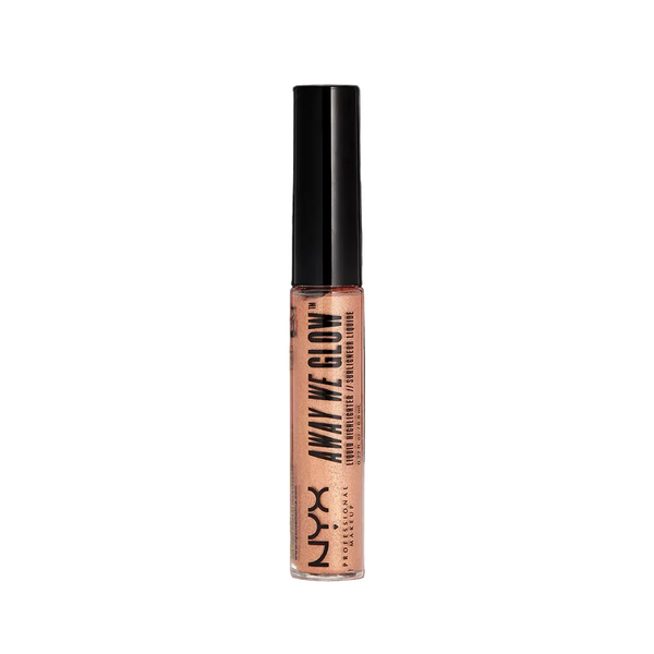 NYX Professional Makeup Away We Glow Liquid Highlighter in shade 07 Gold Rush with a lightweight formula and radiant golden finish.