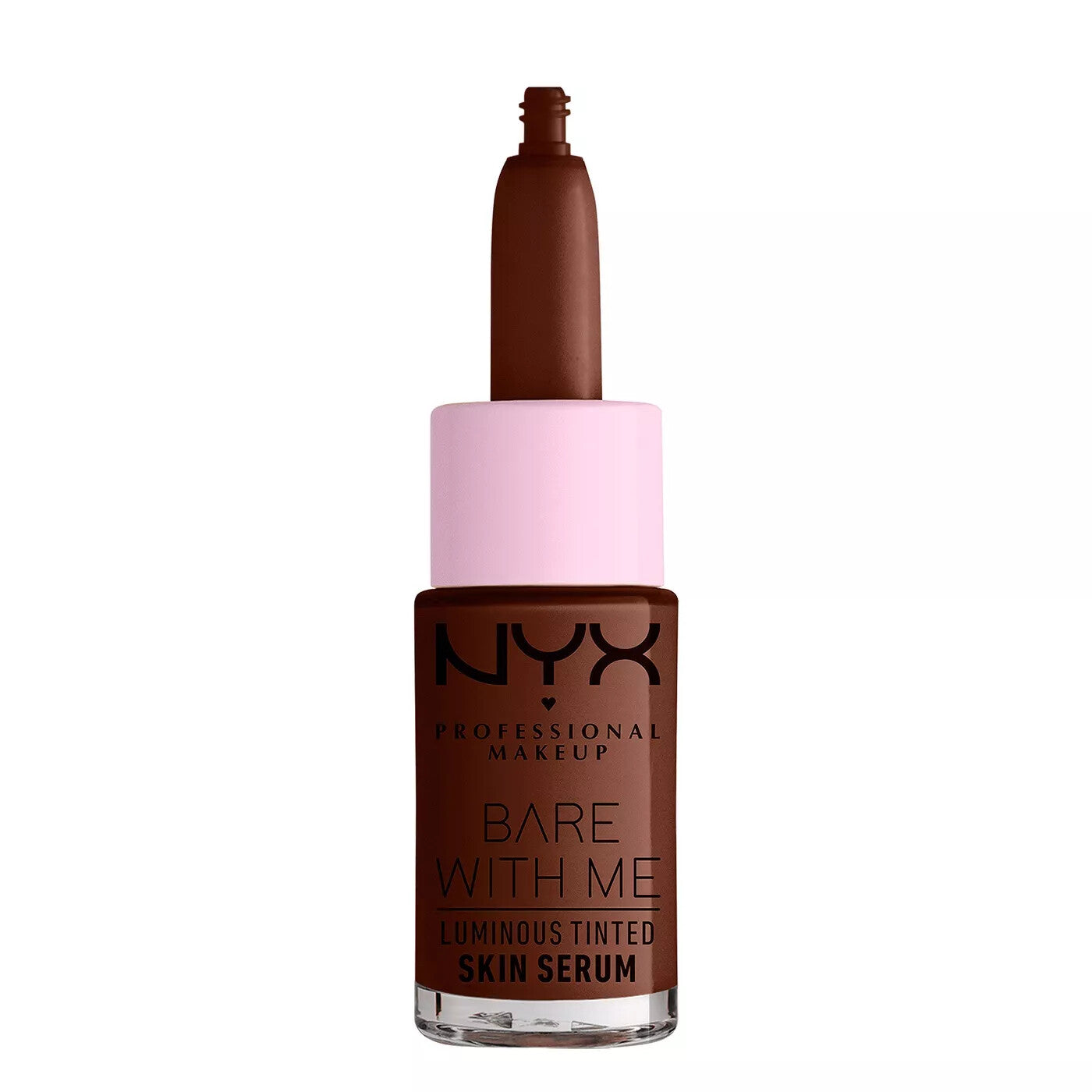 NYX Professional Makeup Bare With Me Luminous Tinted Skin Serum in shade 05 Universal Deep with a lightweight serum formula and a naturally radiant finish.
