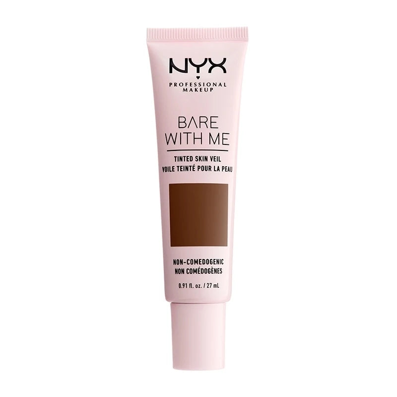 NYX Professional Makeup Bare With Me Tinted Skin Veil in shade 11 Deep Rich with a lightweight formula that provides sheer, natural-looking coverage and a fresh finish.
