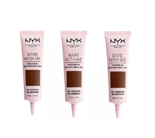 NYX Professional Makeup Bare With Me Tinted Skin Veil shade 12 Deep Espresso displayed in its signature packaging with a lightweight, skin-like tinted formula.
