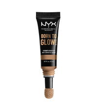 NYX Professional Makeup Born To Glow Concealer in shade 15 Caramel with medium coverage and a radiant natural finish.