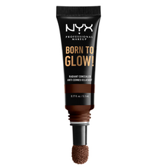 NYX Professional Makeup Born To Glow Concealer in shade 24 Deep Espresso with lightweight, buildable coverage and a radiant finish.
