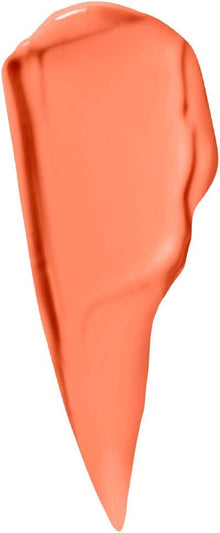 Swatch of NYX Professional Makeup Butter Gloss in shade 23 Peach Crisp showcasing its soft peachy nude color, glossy texture, and smooth finish.