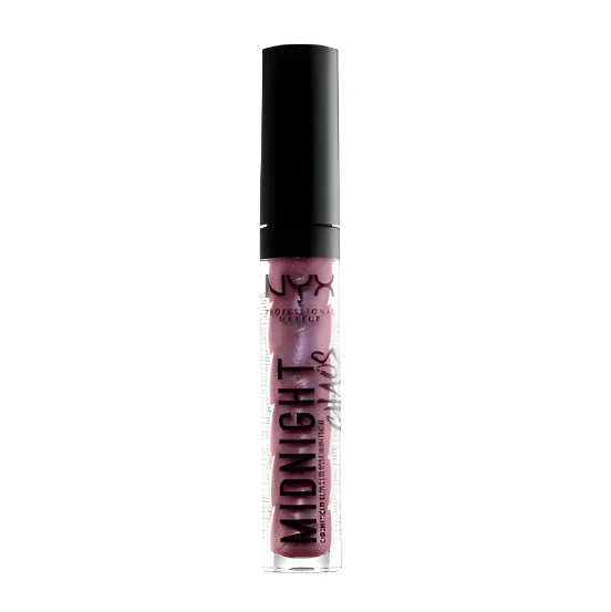 NYX Professional Makeup Chromatic Lip Gloss in shade 03 Galaxy Glow displayed in its tube, featuring a shimmering lip gloss with a multidimensional high-shine finish.