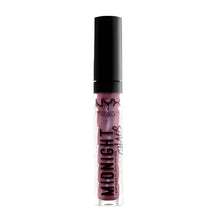 NYX Professional Makeup Chromatic Lip Gloss in shade 03 Galaxy Glow displayed in its tube, featuring a shimmering lip gloss with a smooth, non-sticky formula.