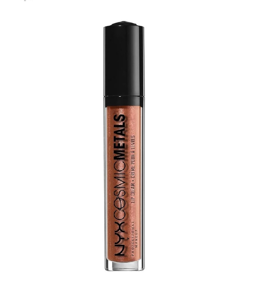 NYX Professional Makeup Cosmic Metals Lip Cream in shade 08 Speed Of Light with a metallic cream formula and an intense high-shine finish.