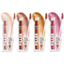 NYX Professional Makeup Filler Instinct Plumping Lip Polish shade 06 Major Mouthage delivering a smooth, glossy finish with a fuller-looking lip effect.
