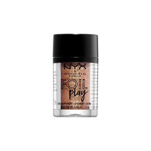 NYX Professional Makeup Foil Play Cream Pigment in shade 04 Dagger displayed in its tube, featuring a metallic cream eyeshadow with an intense foil finish.