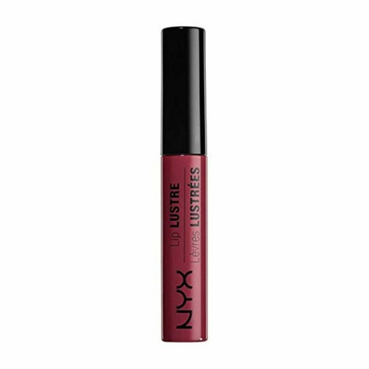 NYX Professional Makeup Glossy Lip Tint in shade 05 Liquid Plum displayed in its tube, featuring a lightweight lip tint with a glossy finish.