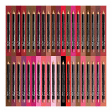 Swatch of NYX Professional Makeup Lip Pencil in shade 835 Pinky Rose showcasing its soft rosy pink color, smooth texture, and rich pigmentation.