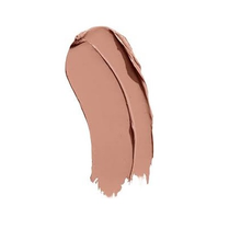 NYX Professional Makeup Shout Loud Satin Lipstick in shade 01 A La Mode shown opened, highlighting the lipstick bullet and its smooth satin finish.