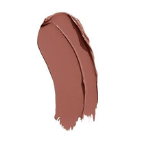 NYX Professional Makeup Shout Loud Satin Lipstick in shade 02 Cali shown opened, highlighting the lipstick bullet and its smooth satin finish.