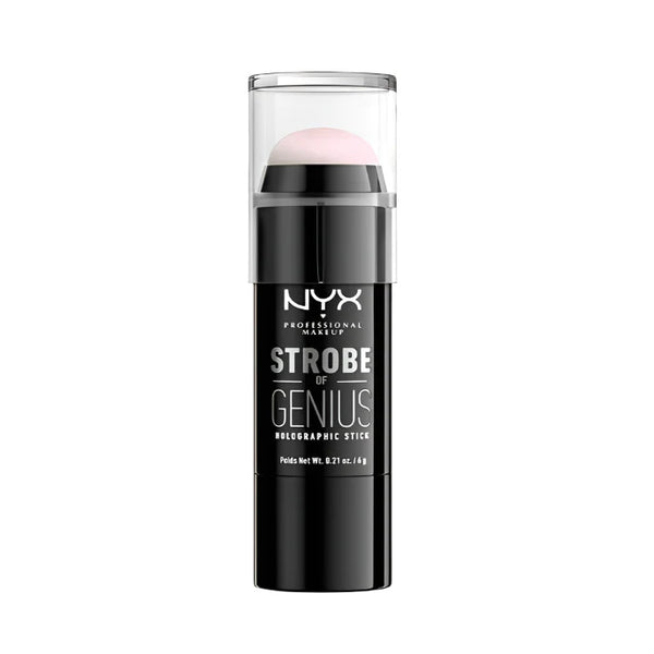 NYX Professional Makeup Strobe of Genius Holographic Stick in shade 01 Mermaid Amor with a creamy formula and holographic glow.