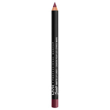 NYX Professional Makeup Suede Matte Lip Liner in shade 27 Copenhagen displayed as a lip pencil, featuring a richly pigmented formula for precise lip definition.