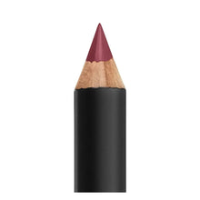 Swatch of NYX Professional Makeup Suede Matte Lip Liner in shade 58 Girl Bye showcasing its warm rosy brown color, smooth texture, and rich pigmentation.