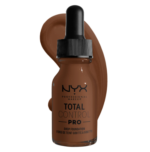 NYX Professional Makeup Total Control Drop Foundation in shade 20 Deep Rich with a lightweight, buildable formula and natural finish.