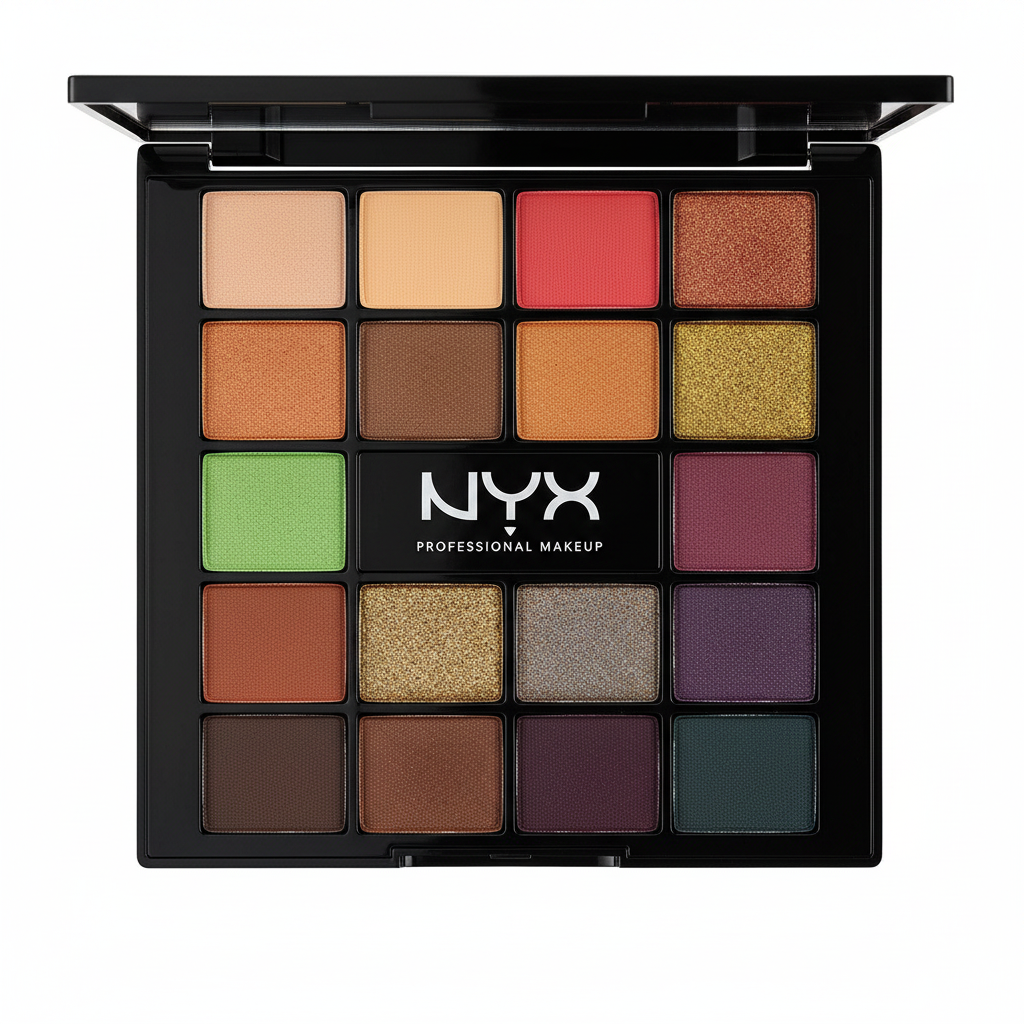 NYX Professional Makeup Ultimate Shadow Palette Ultimate Utopia featuring a versatile collection of richly pigmented eyeshadows in a sleek compact palette.