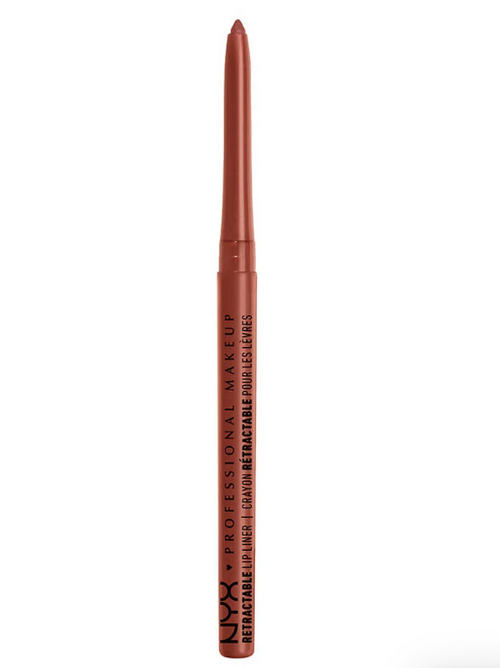 NYX Professional Makeup Waterproof Mechanical Lip Liner in shade 05 Sienna displayed as a retractable lip pencil, featuring a waterproof, richly pigmented formula for precise lip definition.