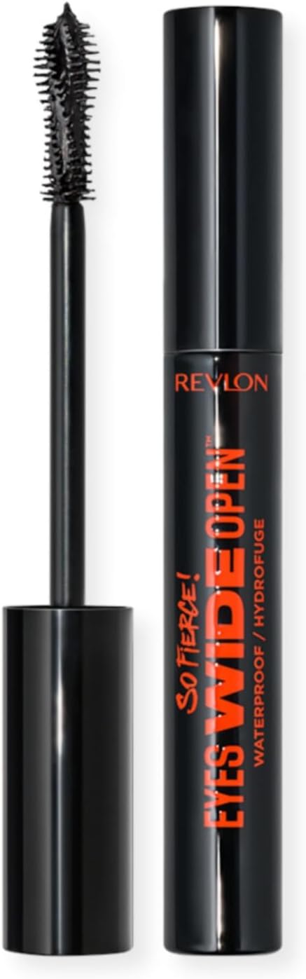 Revlon So Fierce! Eyes Wide Open Waterproof Mascara 104 Black 7ml for lifted, voluminous lashes.