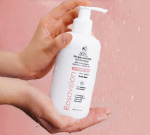 Rosavision pH Balancing Body Wash featuring a gentle cleansing formula for fresh, comfortable skin.