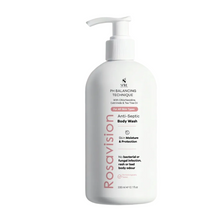 Rosavision pH Balancing Body Wash formulated to gently cleanse while helping maintain the skin's natural pH balance.